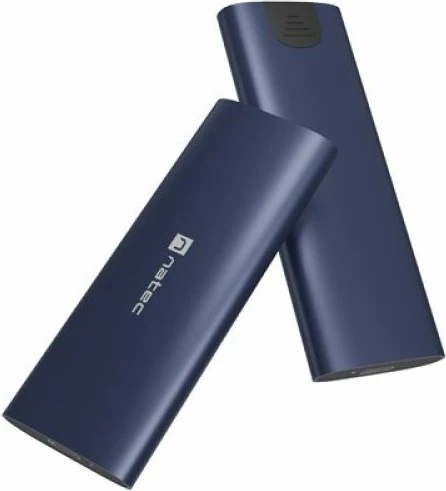 Kuti SSD NATEC Rhino M.2 NVMe Lite USB-C 3.2, blu e errët
