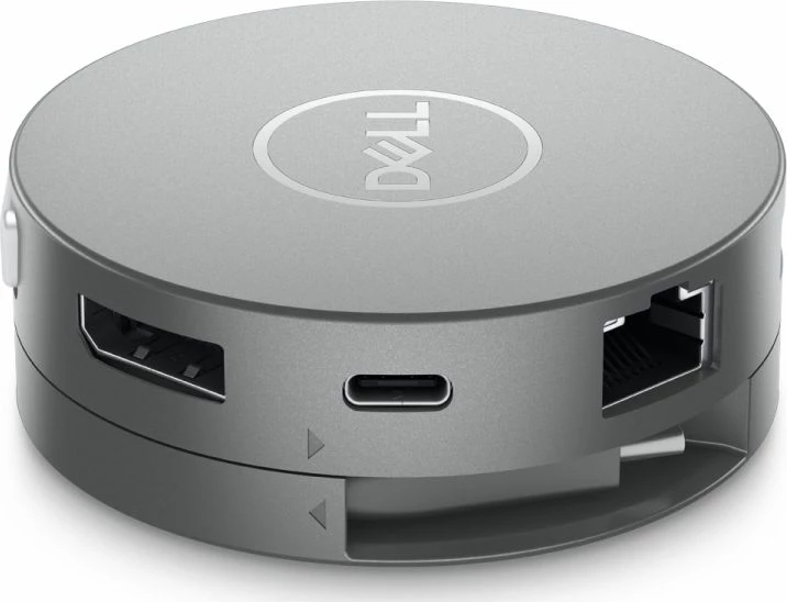 Adapter USB-C 7-në-1 Dell DA310 (470-AEUP), PD 90W, 2x USB 3.0, HDMI/DisplayPort/VGA, LAN Gigabit, gri
