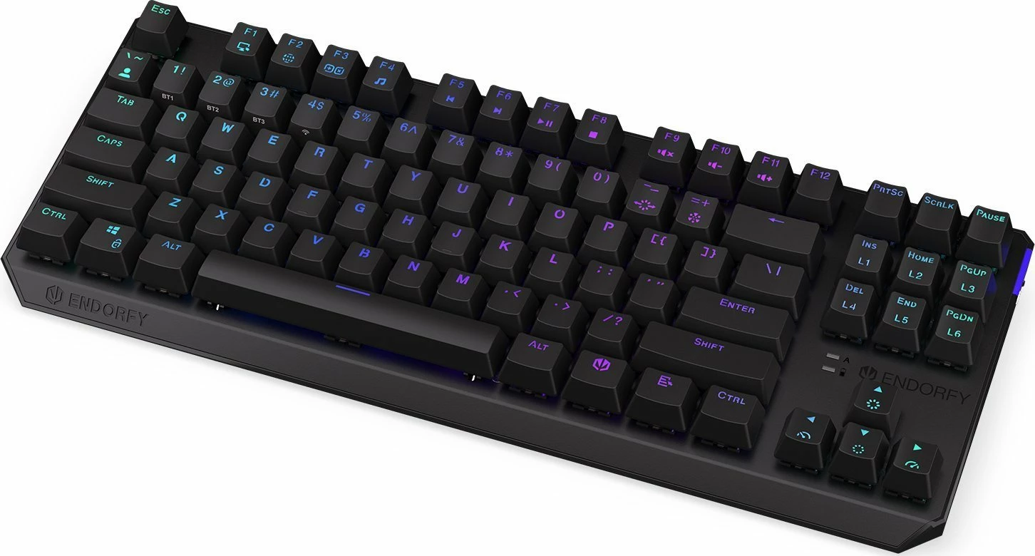 Tastierë mekanike wireless, Endorfy Thock TKL Wireless Red EY5A080, Kailh Box Red, RGB, US (TKL 80%), set me Maus GEM Plus (e zezë)