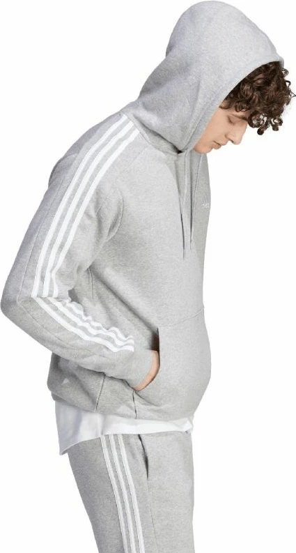 Duks me kapuç për meshkuj adidas, gri [Madhësia: XXL]
