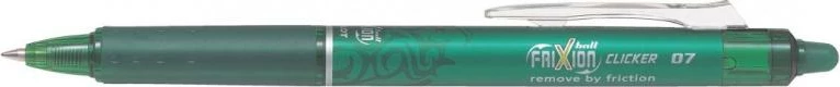 Stilolaps xhel i fshirshëm, Pilot, Frixion Clicker BLRT-FR7-G (BLRTFR7G), 0.7 mm, i gjelbër