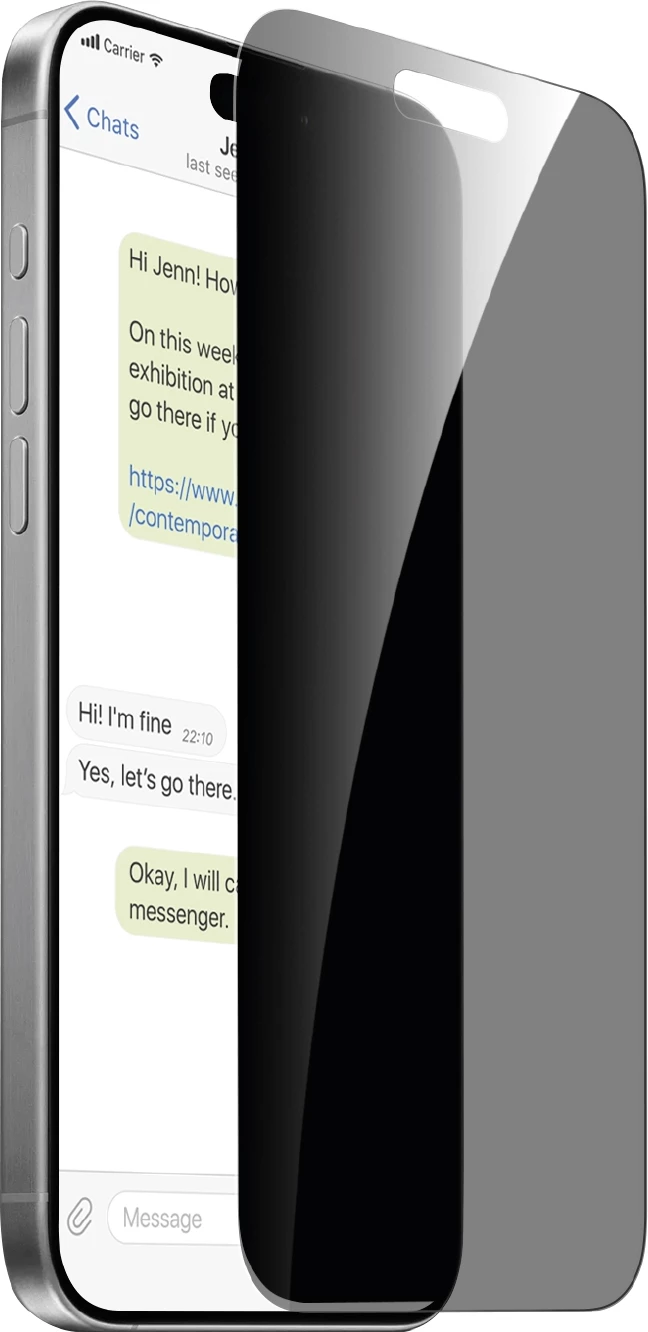 Xham privatësie i temperuar Puro për iPhone 16 Pro