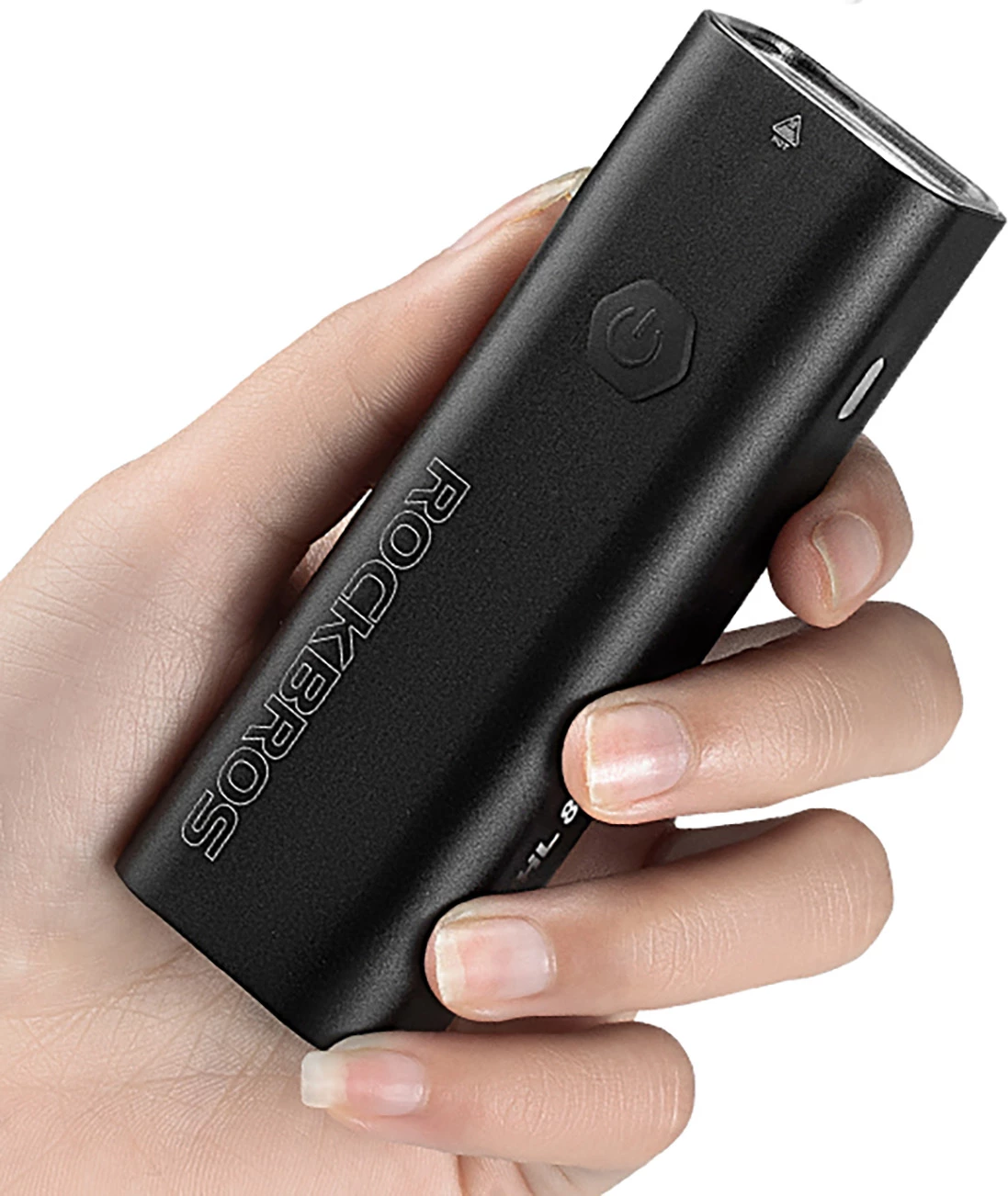 Dritë përpara biçiklete Rockbros 24710012001, 800 lm, 3000 mAh, USB-C, e zezë