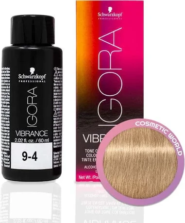 Ngjyrë për flokë Semi Permanente IG Vibrance 9-4 Extra Light Blonde Beige, 60 ml