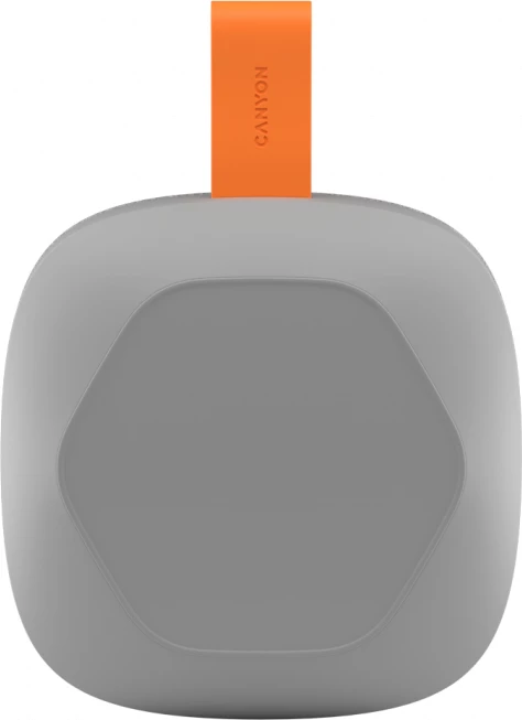 Altoparlant CANYON Hexagon 10, Bluetooth 5.3, 8W, TWS, IPX5, 2500mAh, USB-C, Gri/Portokalli