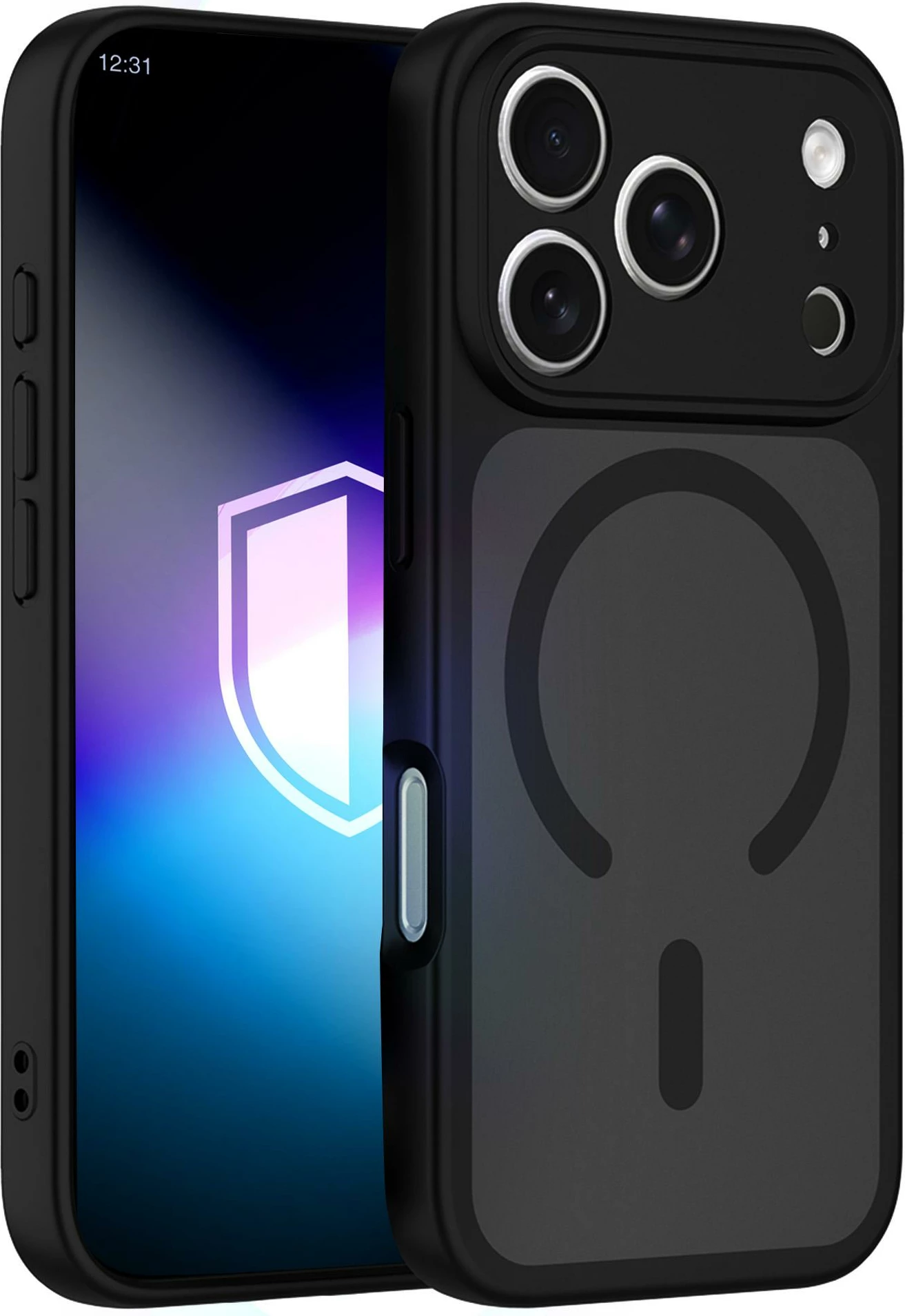 Mbështjellës 3mk Misty MagCase për iPhone 17 Pro Max, MagSafe, mat, PC/TPU, i zi, në kuti