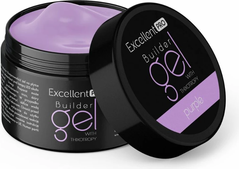 Gel ndërtues për femra Excellent PRO With Thixotropy Purple 15g