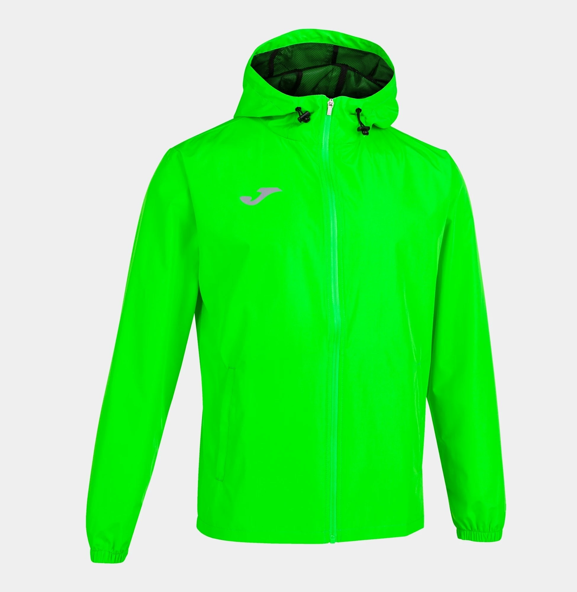 Xhaketë shiu Joma Elite VII 102235-020, madhësia S, me kapuç, kundër ujit dhe erës, e gjelbër fluoro