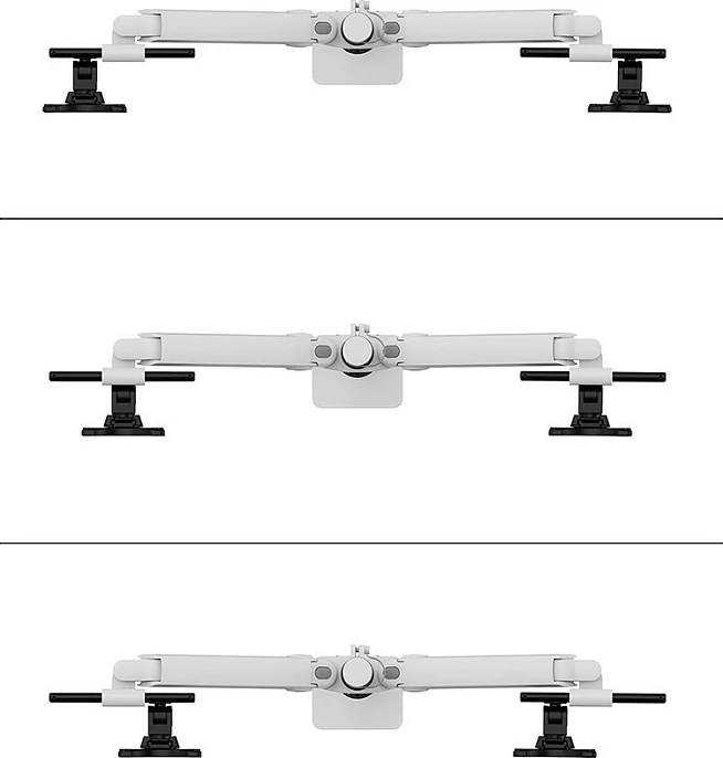 Krah monitori Neomounts DS65S-950WH2, Clamp/Grommet, 11 kg, 61 cm (24"), 86.4 cm (34"), 100 x 100 mm, Bardhë