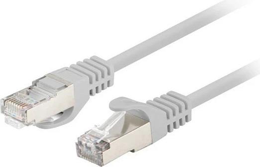 Kabllo rrjeti Lanberg CAT 6, 1m, RJ45 mashkull-mashkull, set 10 copë, Gri