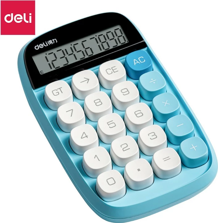 Deli Kalkulator 10Digit Blue Te35
