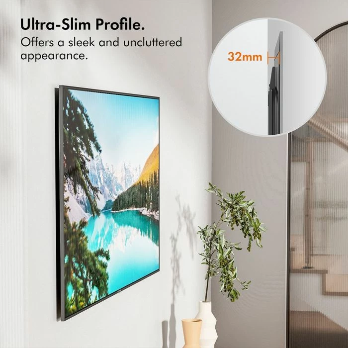 Mbajtëse fikse muri për TV VonHaus 3005092, 60-120\", deri 120 kg, VESA 200x200-900x600, e zezë
