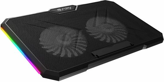 Stendë ftohëse për laptop Fury Gunbai G3 deri 17.3\", 2x120mm, RGB, 2xUSB 2.0, e zezë