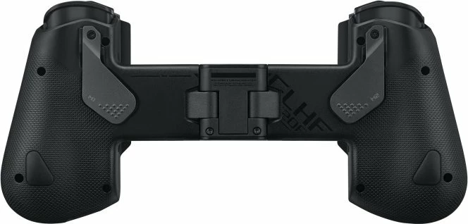 Kontroller gaming Asus ROG Tessen 90GC01D0-BGP000, USB-C për Android, palosshëm, 20 butona, 2 analoge, me ndriçim, me mbajtëse telefoni, e zezë/gri