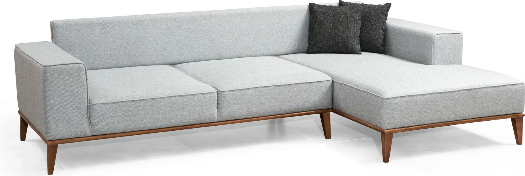 Kënd-sofë krevati Atelier del Sofa, Montana kënd i djathtë (L3+Chl), ngjyrë gri e çelët