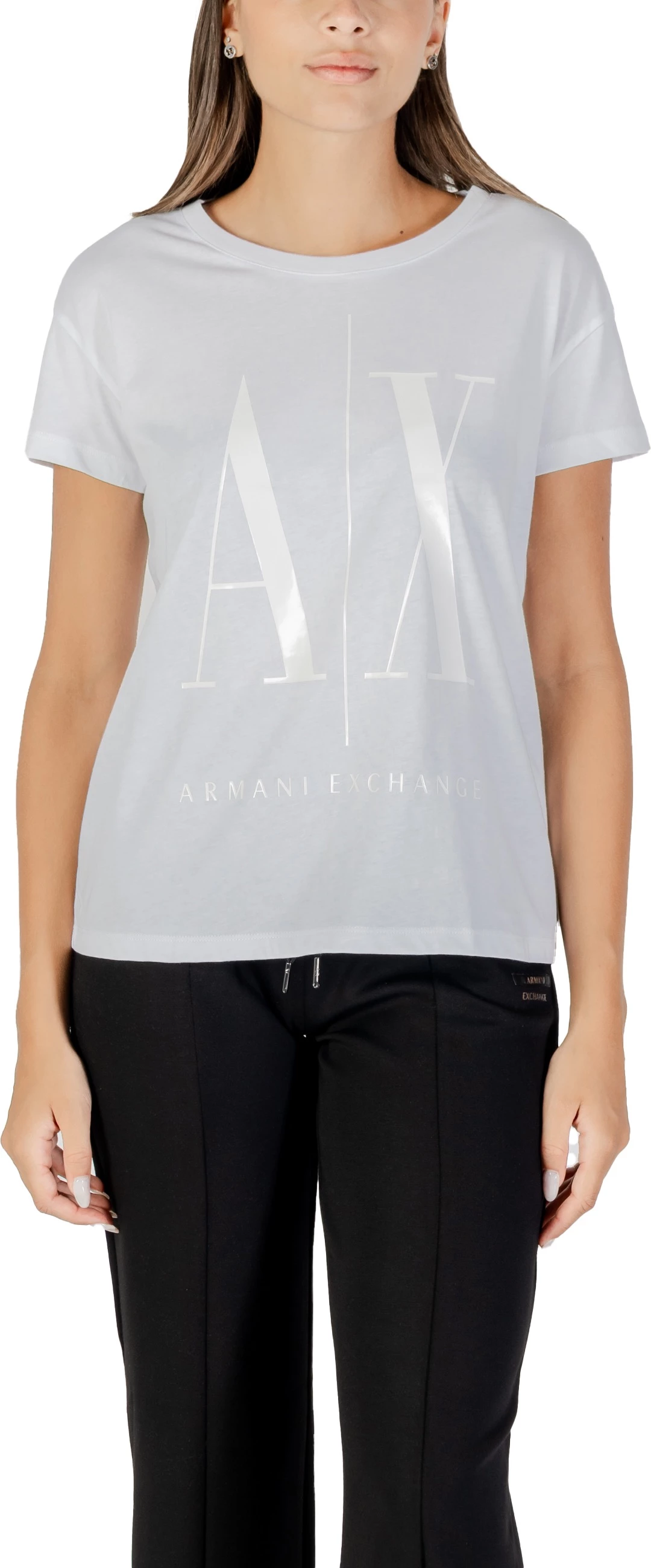 Maicë për femra Armani Exchange 8NYTCX YJG3Z, latte