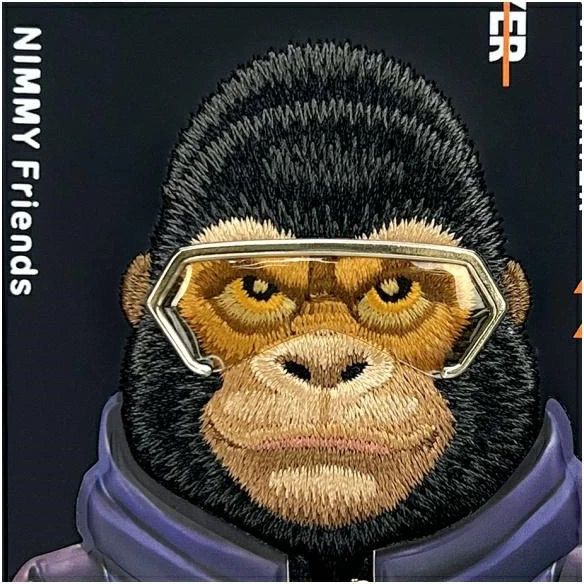 Mbështjellës Nimmy Cool&Cute 2.0 Monkey për iPhone 16 6.1", i zi, në kuti