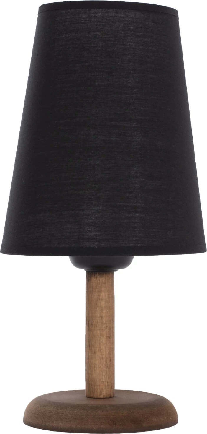 Llambë tavoline ngjyrë arre me kapak cilindrik të zi Φ15x34Hcm.FH7692.01