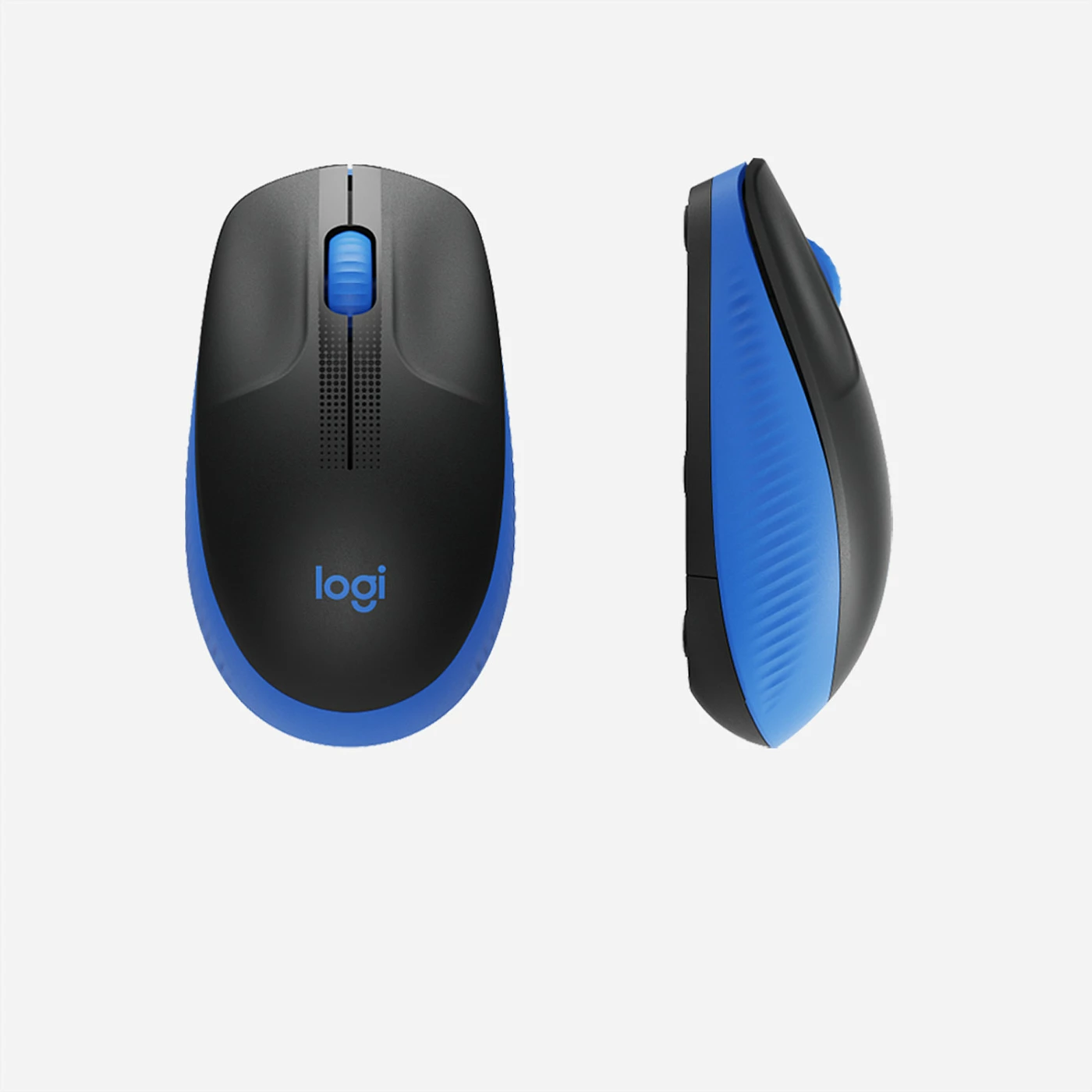 Maus Logitech M190 Full-size wireless, Ambidextrous, Optical, RF Wireless, 1000 DPI, Black, Blue