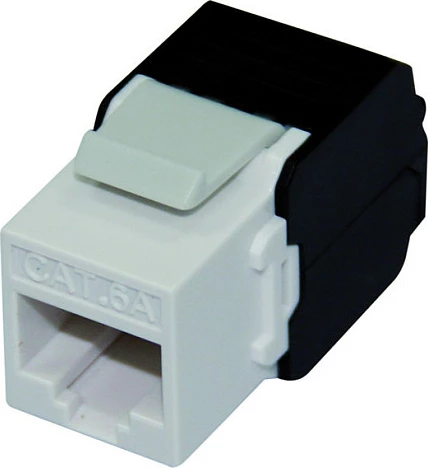 Modul Keystone ROLINE Cat6a RJ-45, UTP, pa vegla, i bardhë