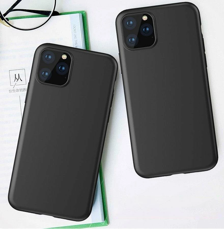 Mbështjellës Hurtel Flexible Gel Case Soft për iPhone 15, i hollë & fleksibël, i zi
