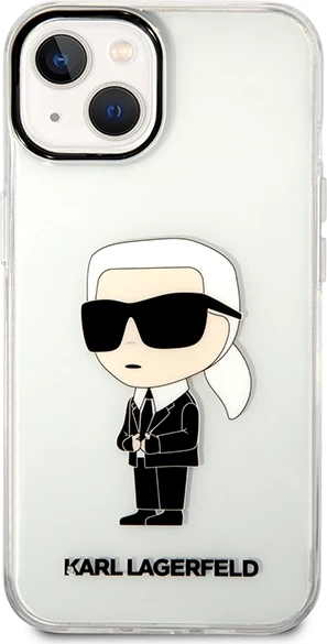 Mbështjellës Karl Lagerfeld Ikonik për iPhone 14 Plus, Transparent