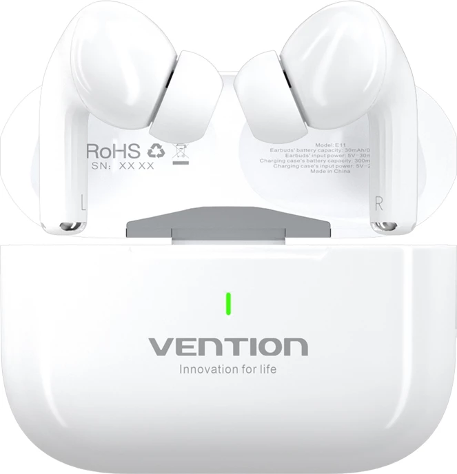 Kufje TWS Vention Echo Lite E11, të bardha