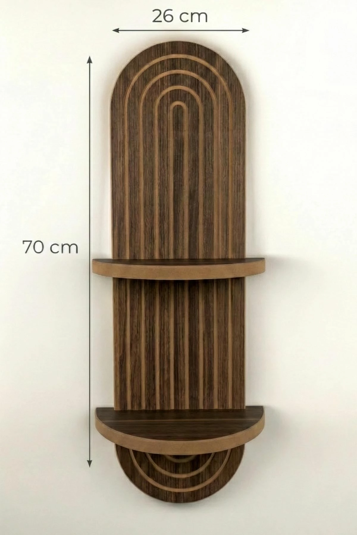 Raft muri, ngjyrë wenge, Skye Decor, Artmtkwll2
