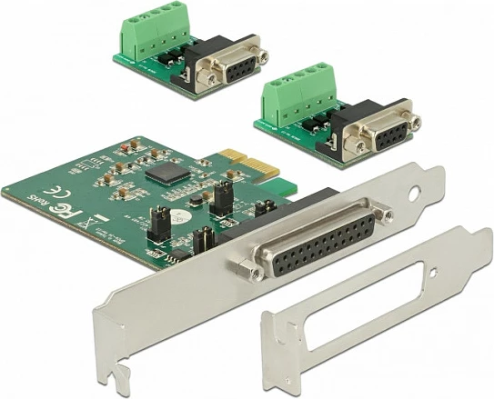 Kartelë PCIe seriale DeLOCK 65841, PCIe 2.0, RS-422/485, low-profile, e zezë