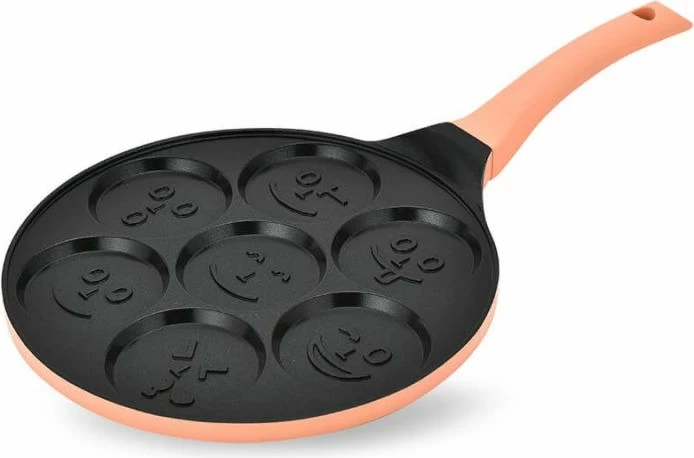 Tigan për palaçinka Maestro MR-1222-B SMILE, 26cm, portokalli/zi