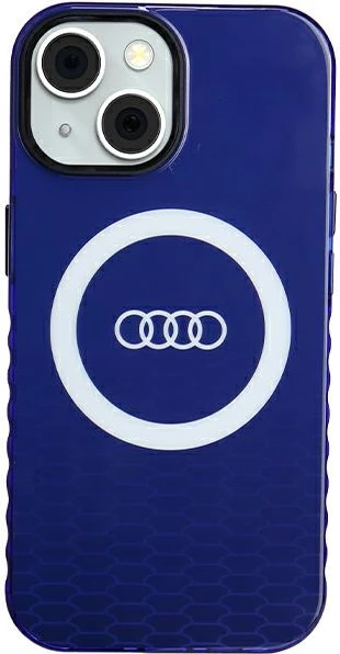 Mbështjellës Audi IML Big Logo MagSafe për iPhone 15/14/13, kaltër