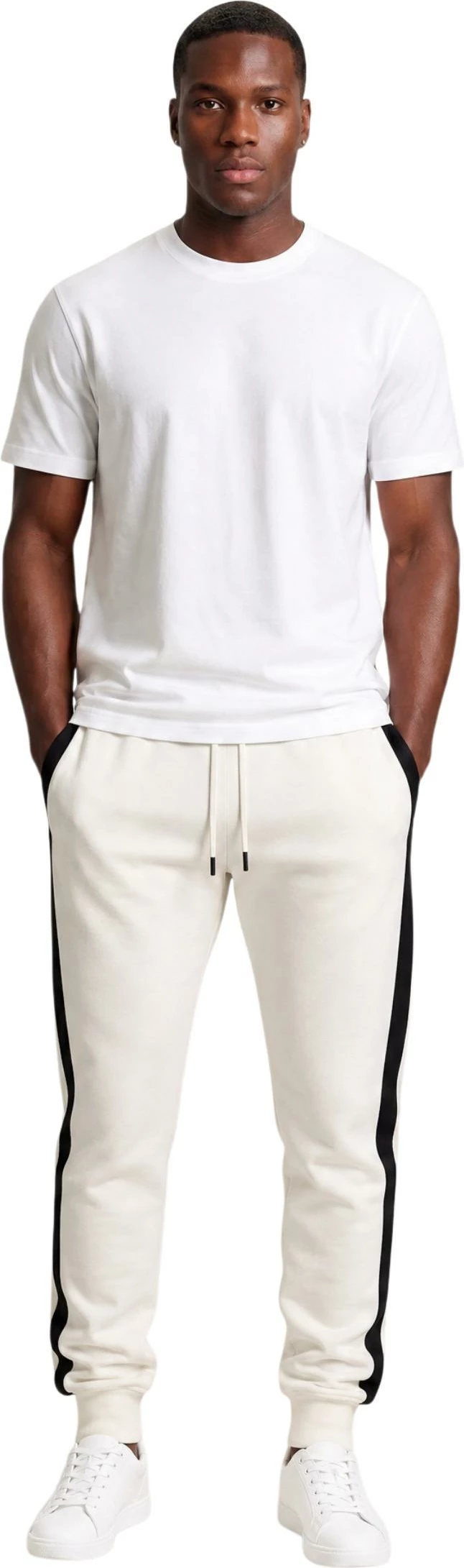 Pantallona sportive për meshkuj Armani Exchange XM003145 AF13047, të bardha [Madhësia: L]