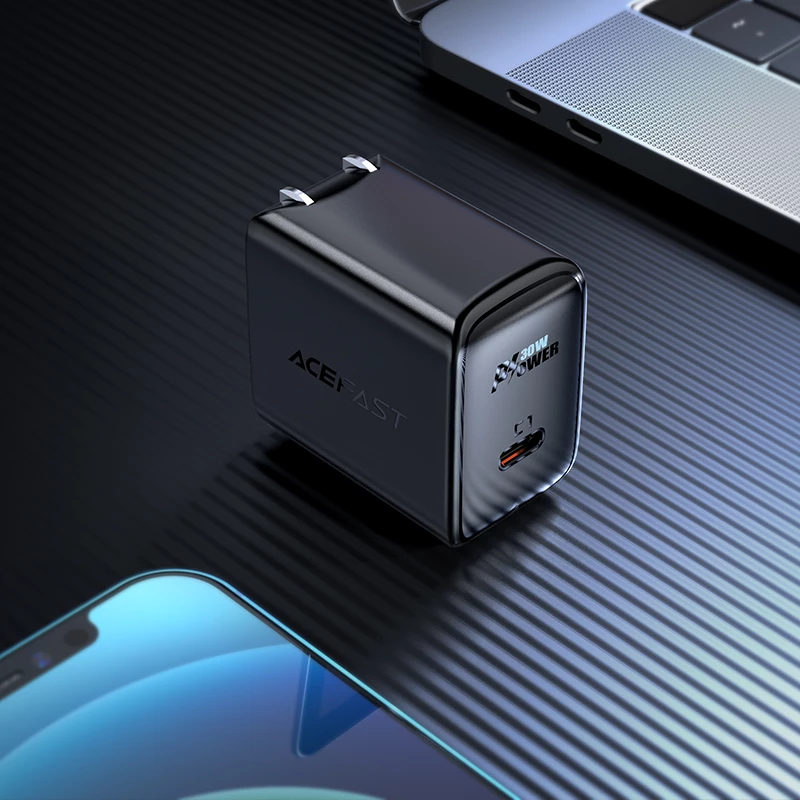 Karikues muri Acefast A23, 30W, GaN, USB-C, i zi