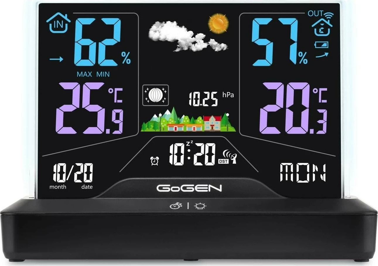 Stacion moti GoGEN GOG-ME2000, ekran i ndriçuar, sensor pa tela, zi