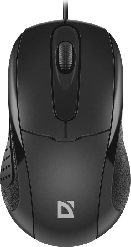 Mausi i kablluar Defender, i zi