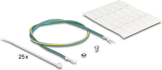 Patch panel DeLOCK 19″ Keystone 24 port, 1U, rack, i zi