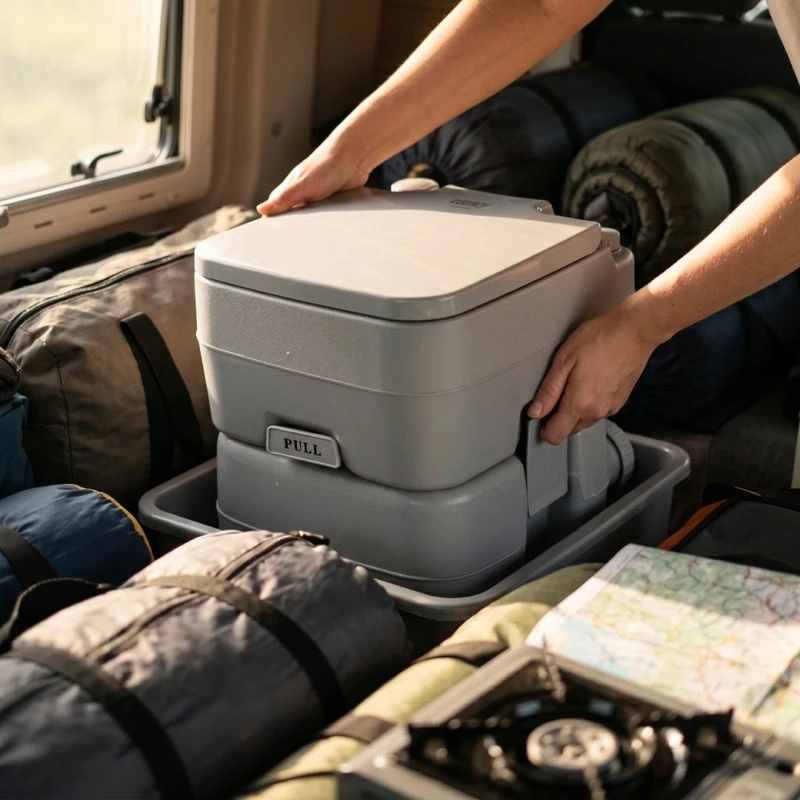 Toalet portativ Adler CAMRY CR 1035, gri