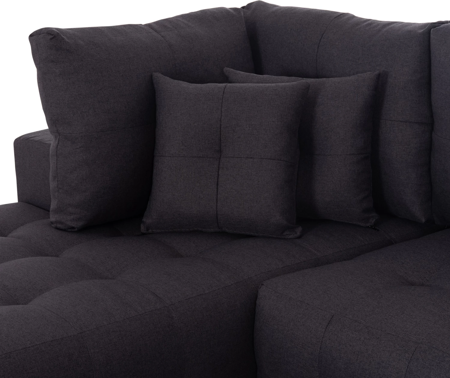 Kënd-sofë me hapësirë për magazinim, Trendston FH3302.01L, material gri, 298x177x95cm