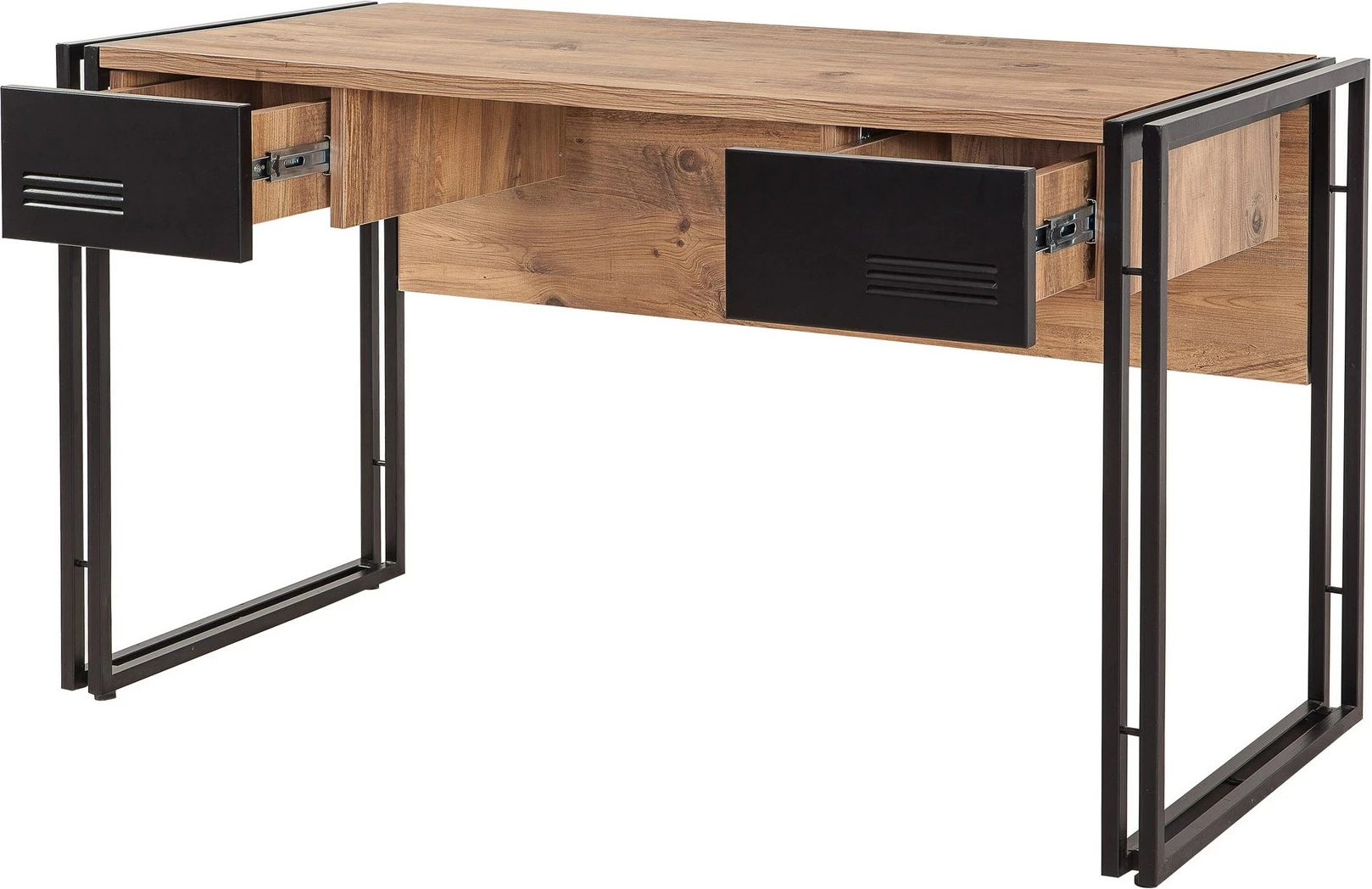 Set mobiljesh për dhomë studimi, Hanah Home, COSMO-TKM.10, ngjyrë Atlantic Pine dhe e zezë