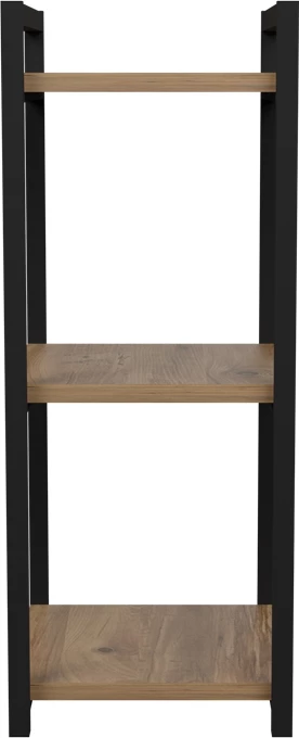 Raft metalik dhe melamine, ngjyrë natyrale, 33x28x70cm