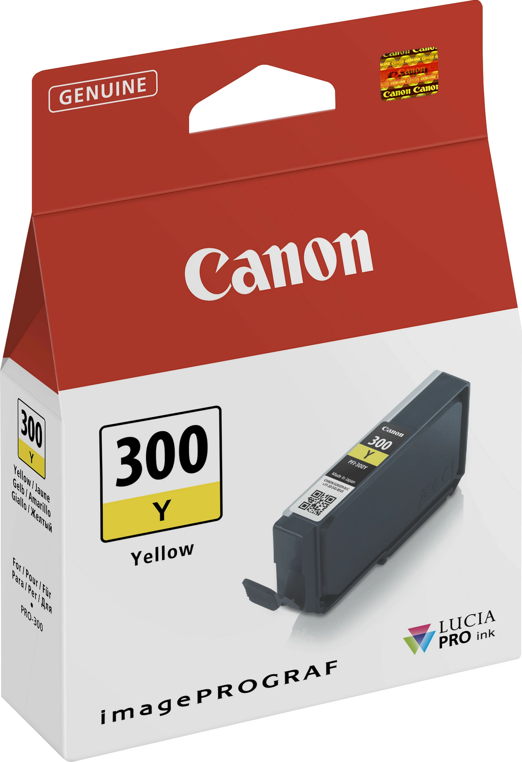 Kartushë boje Canon 300 Y LUCIA PRO (4196C001), e verdhë