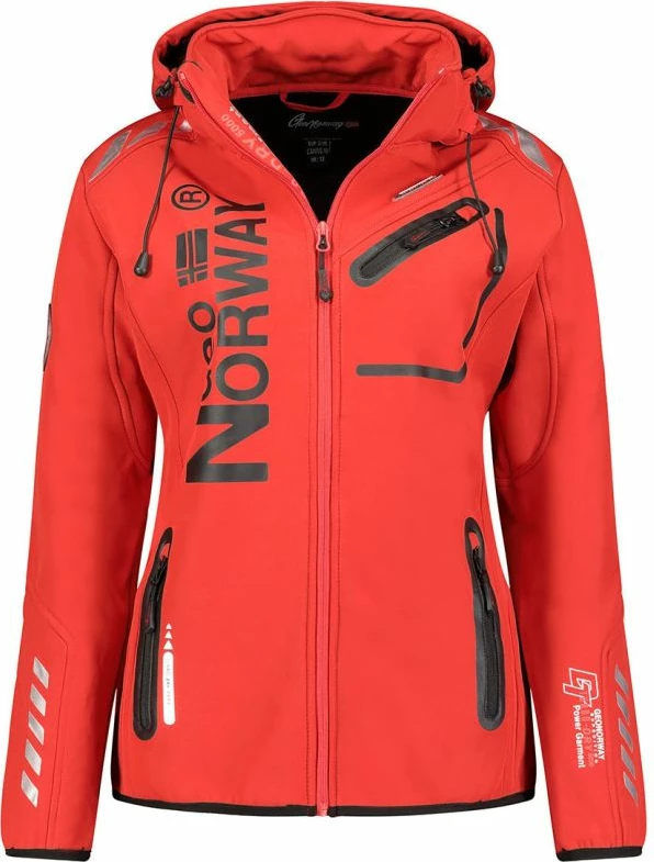 Jakne softshell për femra Geographical Norway, e kuqe [Madhësia: XL]