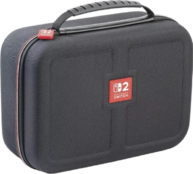 Çantë mbrojtëse udhëtimi Nacon Traveler Deluxe System Case XL për Nintendo Switch 2/OLED/Switch, 305×255×127 mm, e zezë