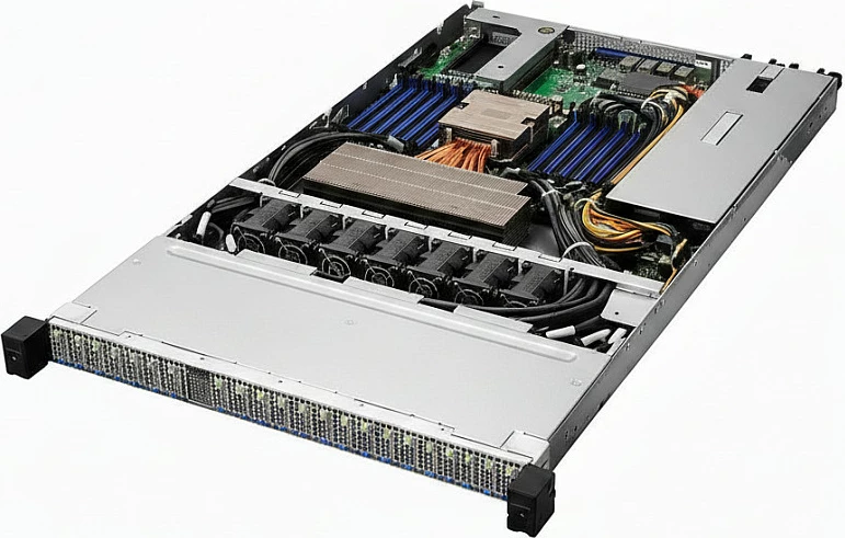 Barebone server ASRock 1U24E1S-GENOA/2L2T, Socket SP5, 1U rack