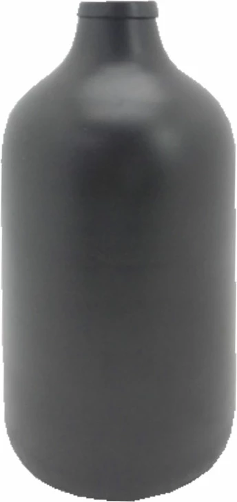 Vazo Bolado, hekuri, e zezë, 18x18x31cm