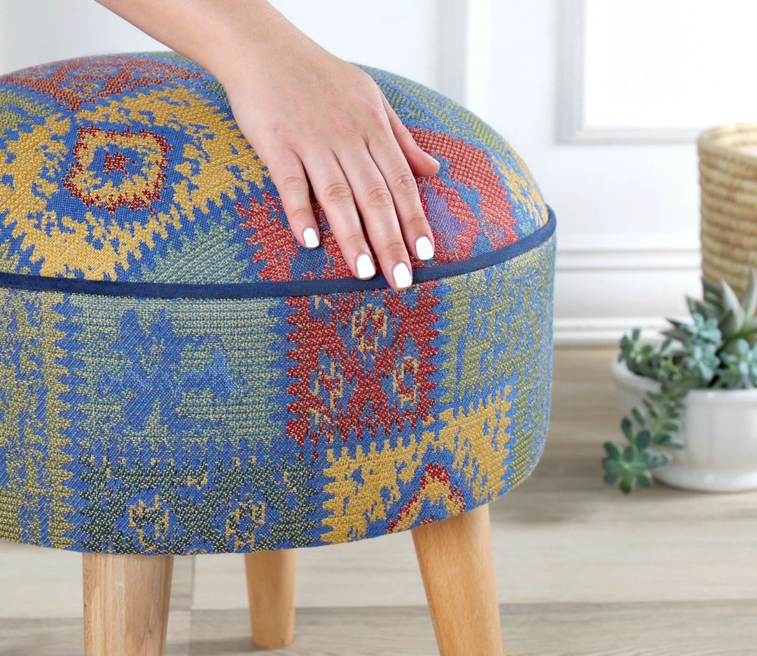 Puf Atelier del Sofa, Rugrev, ngjyrë kaltër