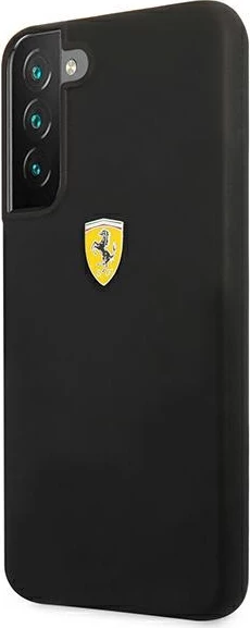 Mbështjellës Ferrari On Track Silicone për Samsung Galaxy S22+, i zi