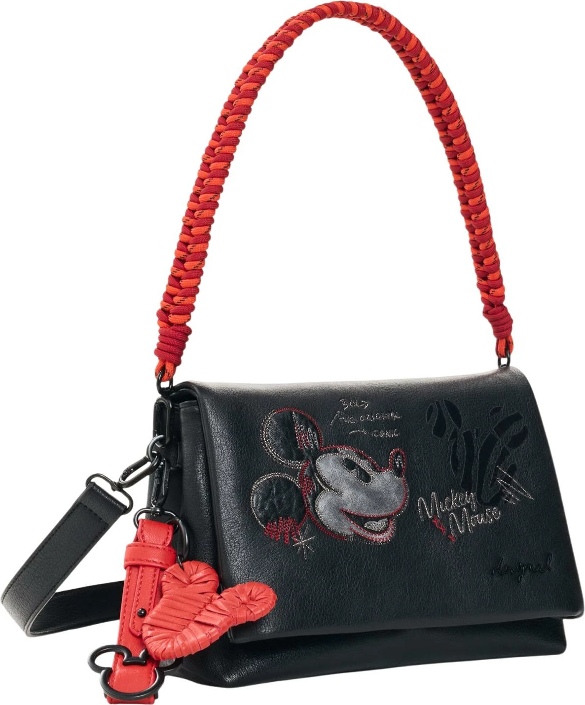Çantë crossbody Desigual Mickey Face Venecia 4 26WAXP98 për femra, e zezë