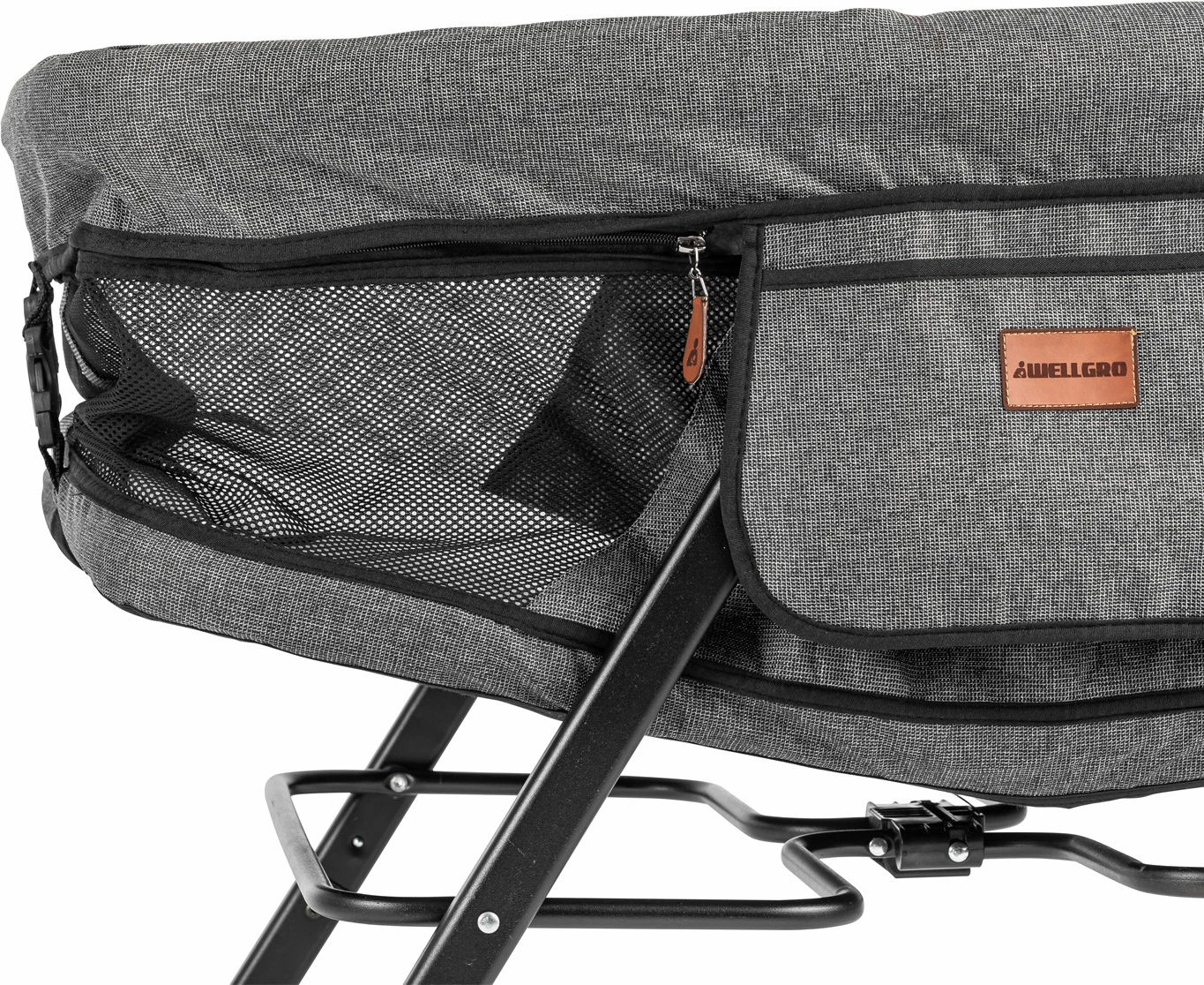 Djep palosës Evila Originals, ngjyrë gri e çelët