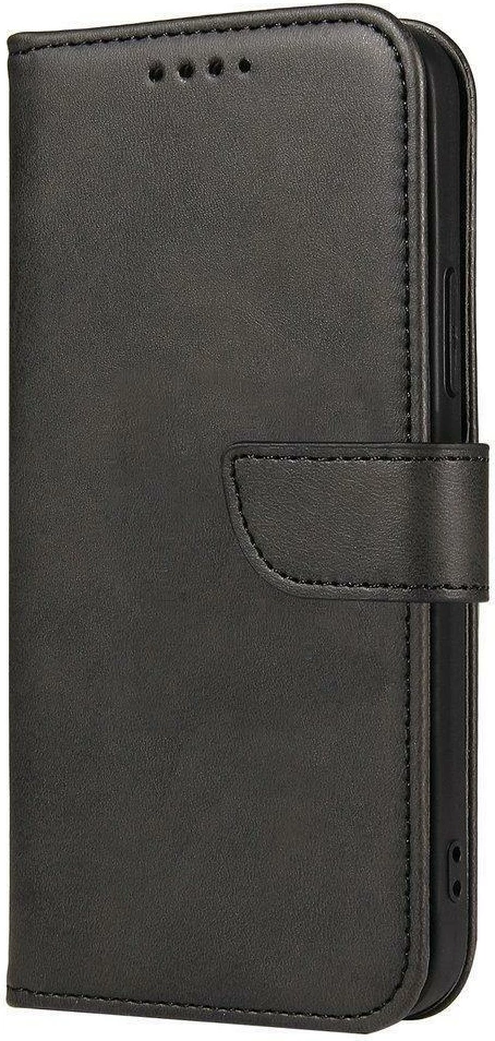 Mbështjellës Hurtel Magnet Case për Honor Magic4 Pro, me kapak, funksion qëndrimi, i zi
